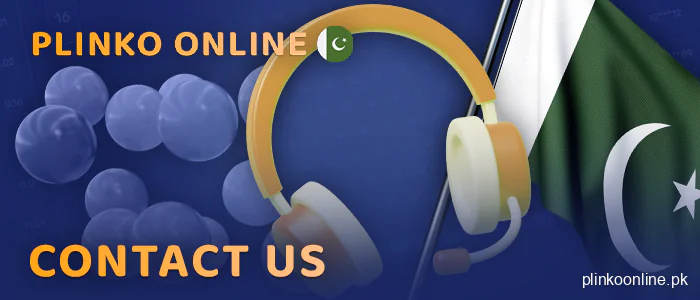 Contact with the online Plinko online support team