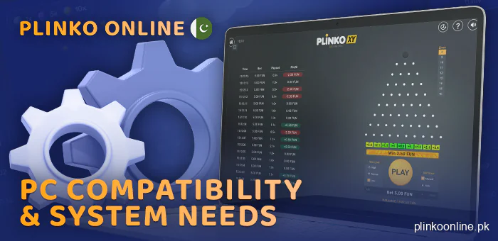 Computer requirements for the Plinko app