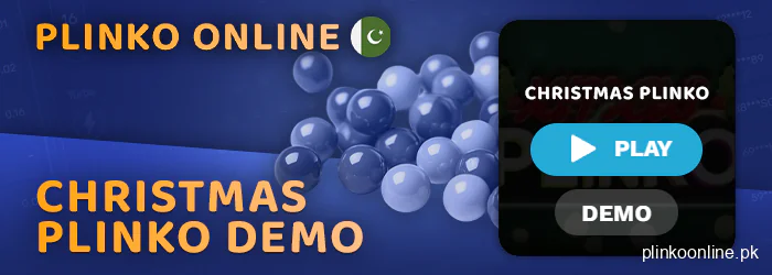 Try out the demo game at Christmas Plinko
