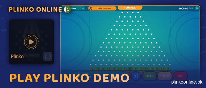 Play Plinko demo mode - try free play