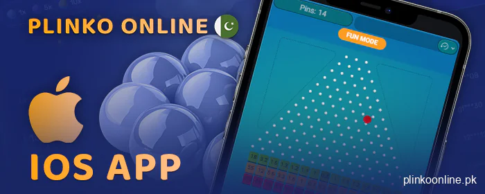 Play plinko through the iOS mobile app