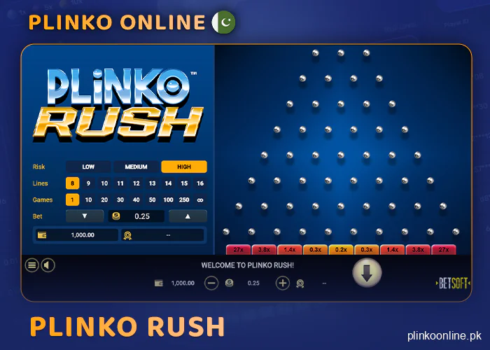 Betsoft game Plinko Rush - what you need to know