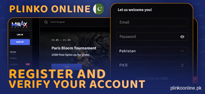 Create a new casino account to play Plinko