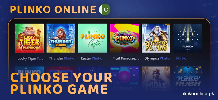 Choose an online plinko casino game