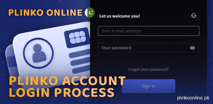 Instructions for authorization in Plinko online