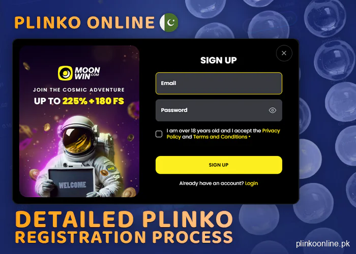 Guide to creating an account to play Plinko Pakistan